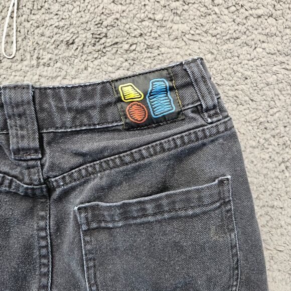 Monet Skateboards Jeans Womens Size 1 Black Denim Straight‎ Leg High Rise - Picture 11 of 13